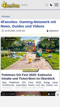 Vorschau der mobilen Webseite mythos.4fansites.de, Mythos Source