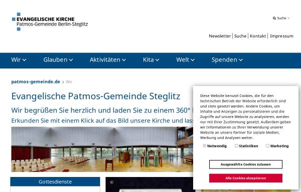 Vorschau von www.patmos-gemeinde.de, Evangelische Patmos-Gemeinde