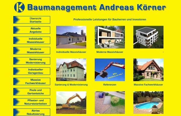 Vorschau von www.baumanagement-koerner.de, Baumanagement Andreas Körner