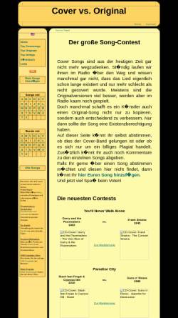 Vorschau der mobilen Webseite www.cover-vs-original.de, Cover vs. Original