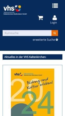 Vorschau der mobilen Webseite www.vhskaltenkirchen.de, VHS Kaltenkirchen