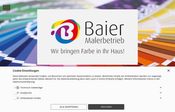 Vorschau von www.maler-baier.de, Malerbetrieb Baier GbR