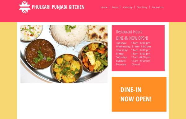 Vorschau von www.phulkarikitchen.com, Phulkari - Indisches Restaurant