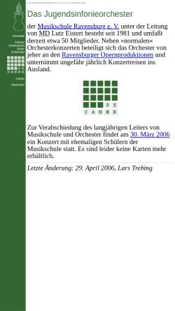 Vorschau der mobilen Webseite jso.musikschule-rv.de, Ravensburg, Jugendsinfonieorchester