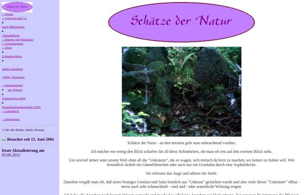 Vorschau von www.schaetze-der-natur-online.de, Schätze der Natur