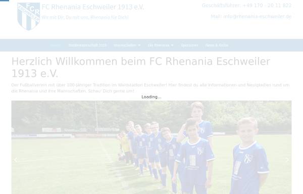Vorschau von www.rhenania-eschweiler.de, FC Rhenania Eschweiler 1913 e.V., Jugendabteilung