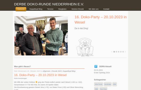 Vorschau von www.ddrn.de, Derbe Doko Runde Niederrhein e.V.