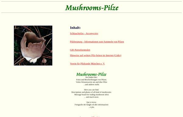 Vorschau von www.mushrooms-pilze.de, Mushrooms-Pilze