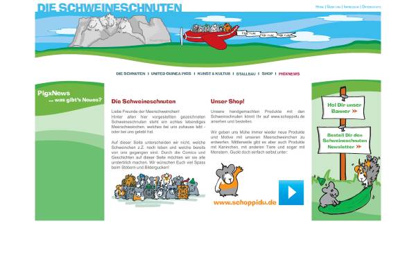 Vorschau von www.schweineschnuten.de, Schweineschnuten, Silke Dunker und Gidon Weinstein GbR