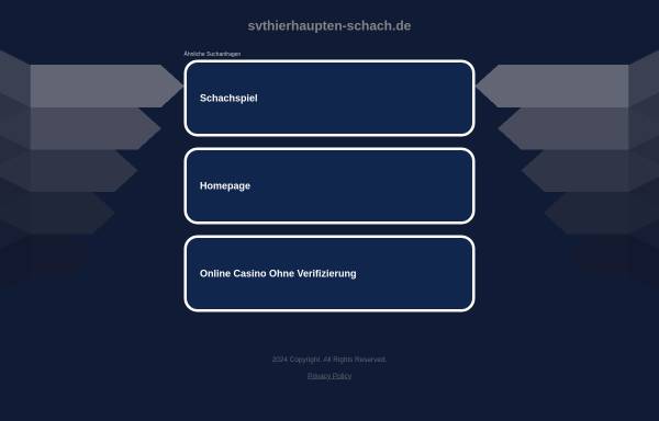 Vorschau von www.svthierhaupten-schach.de, Schachabteilung des SV Thierhaupten e.V.