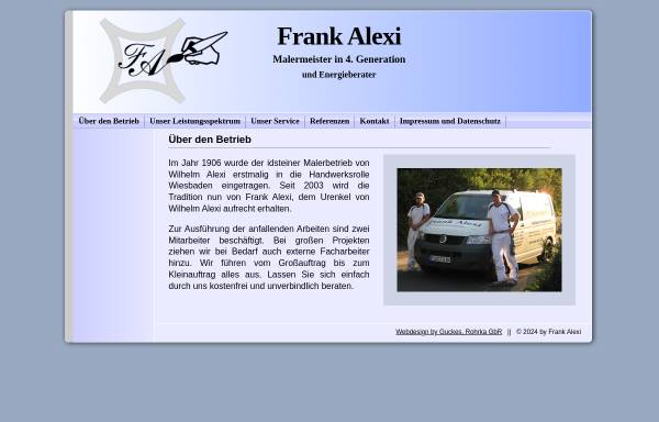 Vorschau von www.me-alexi.de, Malermeister und Energieberater Frank Alexi