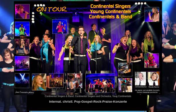 Vorschau von www.continentals.de, The Continentals, Young Continentals und Continental Kids
