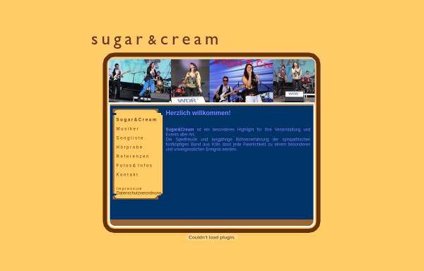Vorschau von www.sugarcream.de, Sugar and Cream