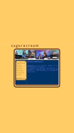 Vorschau der mobilen Webseite www.sugarcream.de, Sugar and Cream