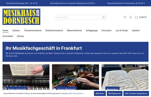Vorschau von musikhausamdornbusch.de, Musikhaus am Dornbusch GmbH