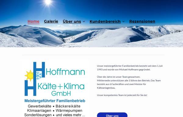 Vorschau von www.hoffmann-kaelte-klima.de, Hoffmann Kälte- und Klimatechnik GmbH