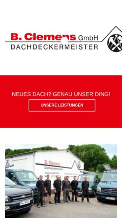 Vorschau der mobilen Webseite www.dachdecker-clemens.de, Dachdecker Clemens