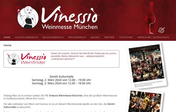 Vorschau von www.weinmesse-muenchen.de, Weinmesse München