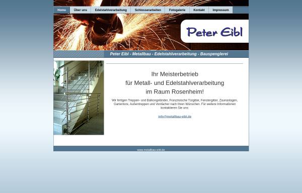 Vorschau von www.metallbau-eibl.de, Metallbau Peter Eibl