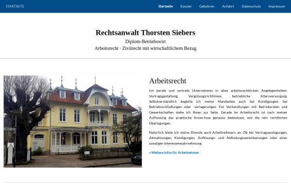 Vorschau von www.ra-siebers.de, Siebers Torsten