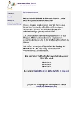 Vorschau der mobilen Webseite www.lug-meppen.de, Meppen - LUG Meppen