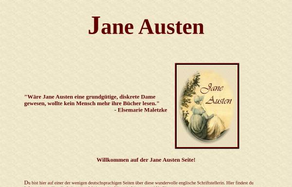 Vorschau von www.janeausten.de, Jane Austen Informationpage