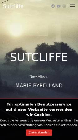 Vorschau der mobilen Webseite sutcliffe.de, Sutcliffe