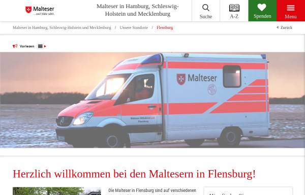 Vorschau von www.malteser-flensburg.de, Malteser Hilfsdienst e.V.