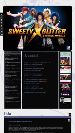 Vorschau der mobilen Webseite www.sweety-glitter.de, Sweety Glitter and The Sweethearts
