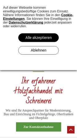 Vorschau der mobilen Webseite www.holz-opel.de, Holz-Opel - Holzfachhandel Schreinerei Möbel