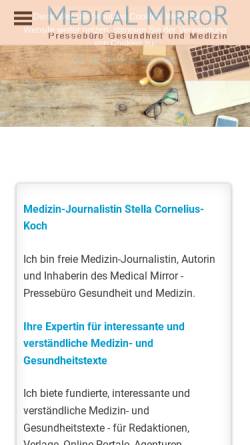 Vorschau der mobilen Webseite www.medical-mirror.de, Medical Mirror