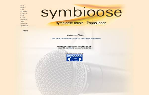 Vorschau von www.symbioose.de, Symbioose Music