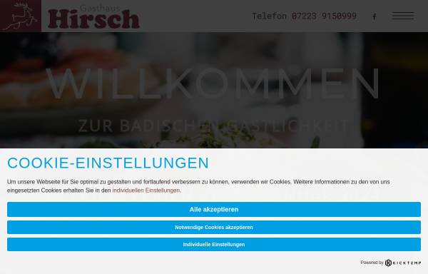 Vorschau von www.hirsch-rebland.de, Gasthaus Hirsch, Steinbach