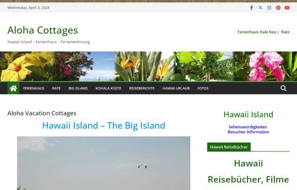 Vorschau von www.ferienwohnunghawaii.de, Hale Kea Big Island Ferienhaus