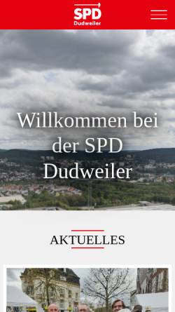 Vorschau der mobilen Webseite www.spd-dudweiler.de, SPD Ortsverein Dudweiler