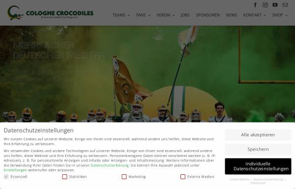 Vorschau von cologne-crocodiles.de, Crocojugend