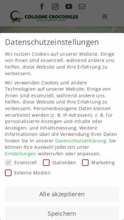 Vorschau der mobilen Webseite cologne-crocodiles.de, Crocojugend