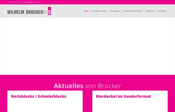 Vorschau von brocker.com, Druckerei Brocker