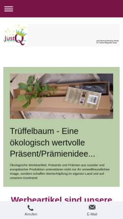 Vorschau der mobilen Webseite www.justuskg.de, Justus Promotion Service