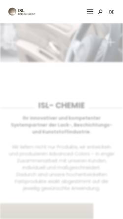 Vorschau der mobilen Webseite www.isl-chemie.de, iSL-Chemie