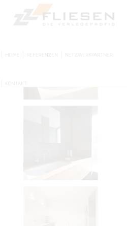 Vorschau der mobilen Webseite zz-fliesen.de, ZZ Fliesen