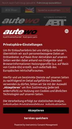 Vorschau der mobilen Webseite www.s2002.de, autewo - Auditeile Wolf