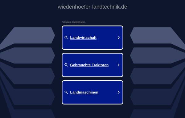 Vorschau von www.wiedenhoefer-landtechnik.de, Wiedenhöfer Landtechnik