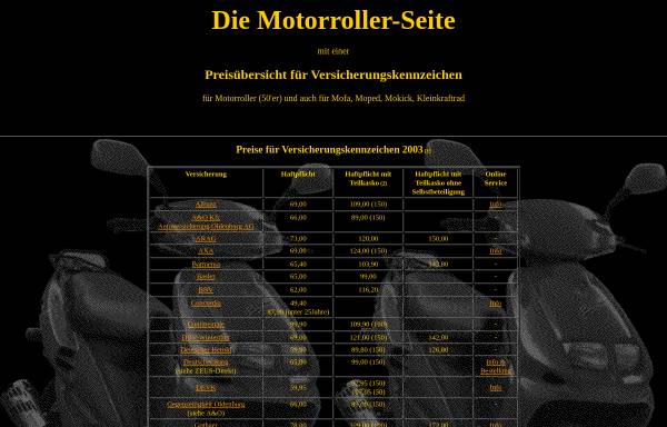 Vorschau von www.info-outlet.de, Versicherungen für Motorroller