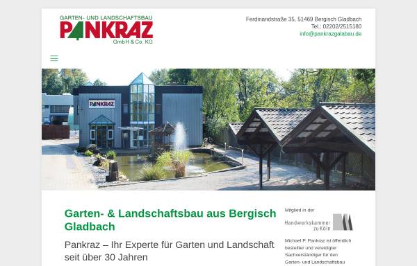 Vorschau von www.pankrazgalabau.de, Garten- und Landschaftsbau Pankraz
