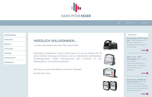 Vorschau von www.defi-esser.de, Hans-Peter Esser GmbH