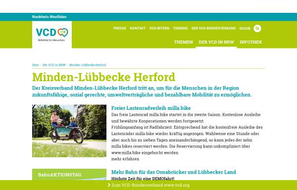 Vorschau von www.vcd.org, VCD Verkehrsclub Deutschland, Kreisverband Minden-Lübbecke - Herford