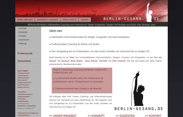 Vorschau von www.berlin-gesang.de, Berlin-Gesang