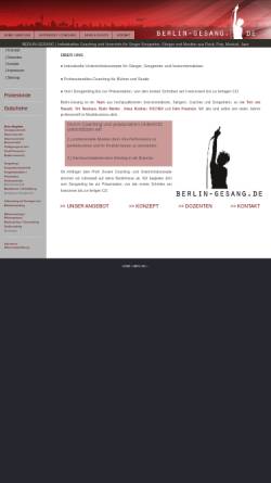 Vorschau der mobilen Webseite www.berlin-gesang.de, Berlin-Gesang