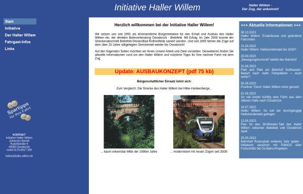 Vorschau von www.hallo-willem.de, Initiative Haller Willem (IHW)